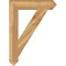 Ekena Millwork Traditional Arts & Crafts Rough Sawn Bracket, Western Red Cedar, 6"W x 32"D x 44"H BKT06X32X44TRA03RWR - alternate 4